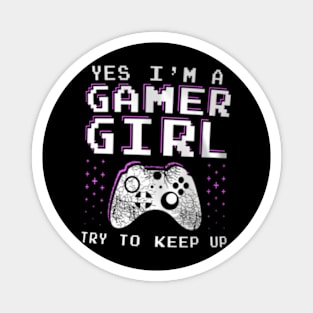 Gamer Girl  for Teens Video Gaming Magnet